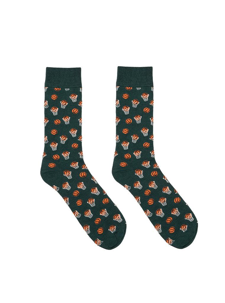 Living Royal Basketball Mens Bamboo Crew Socks