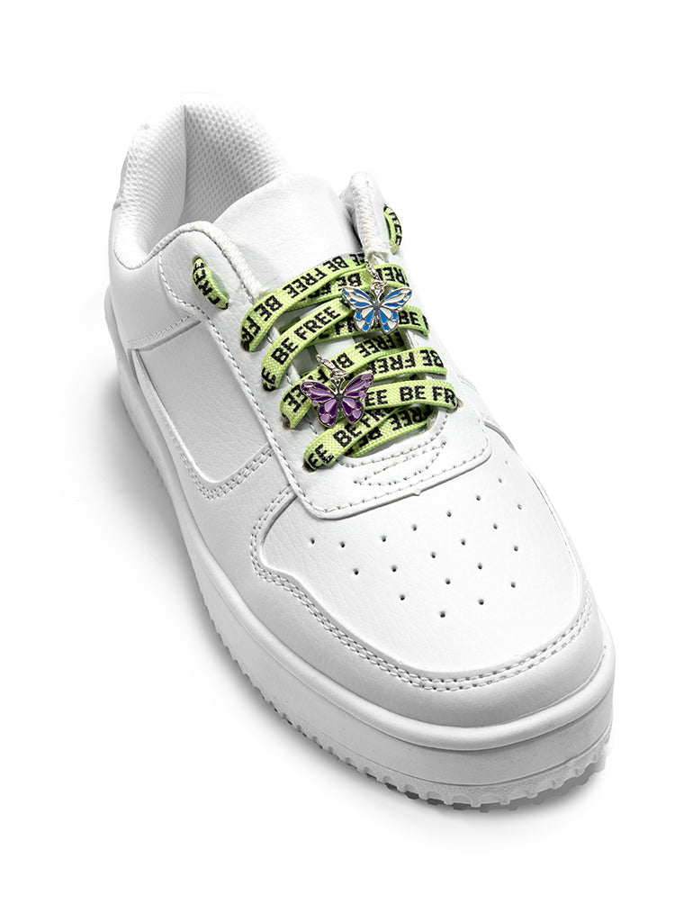 Living Royal Be Free Shoelaces + Charm Set