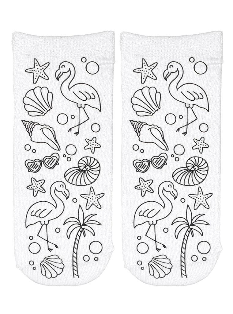 Living Royal Beach Fun Coloring Socks