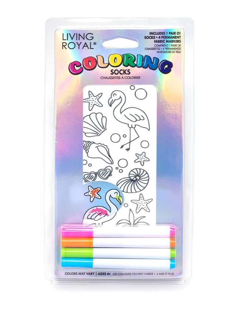 living royal Beach Fun Coloring Socks