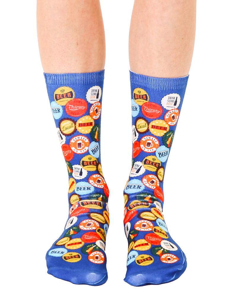 living royal Beer Cap Crew Socks