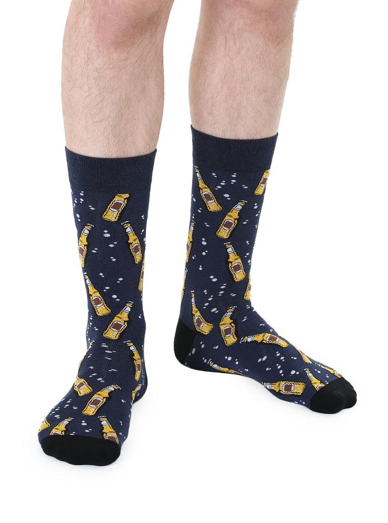 living royal Beer Mens Bamboo Crew Socks