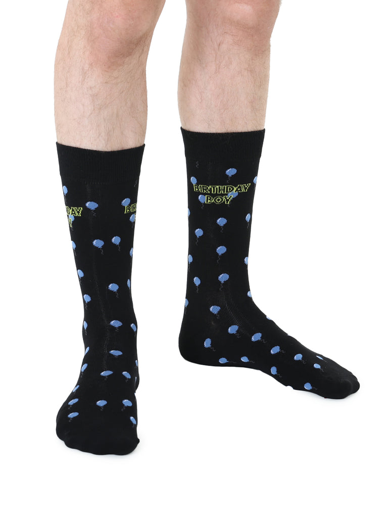 living royal Birthday Mens Bamboo Crew Socks