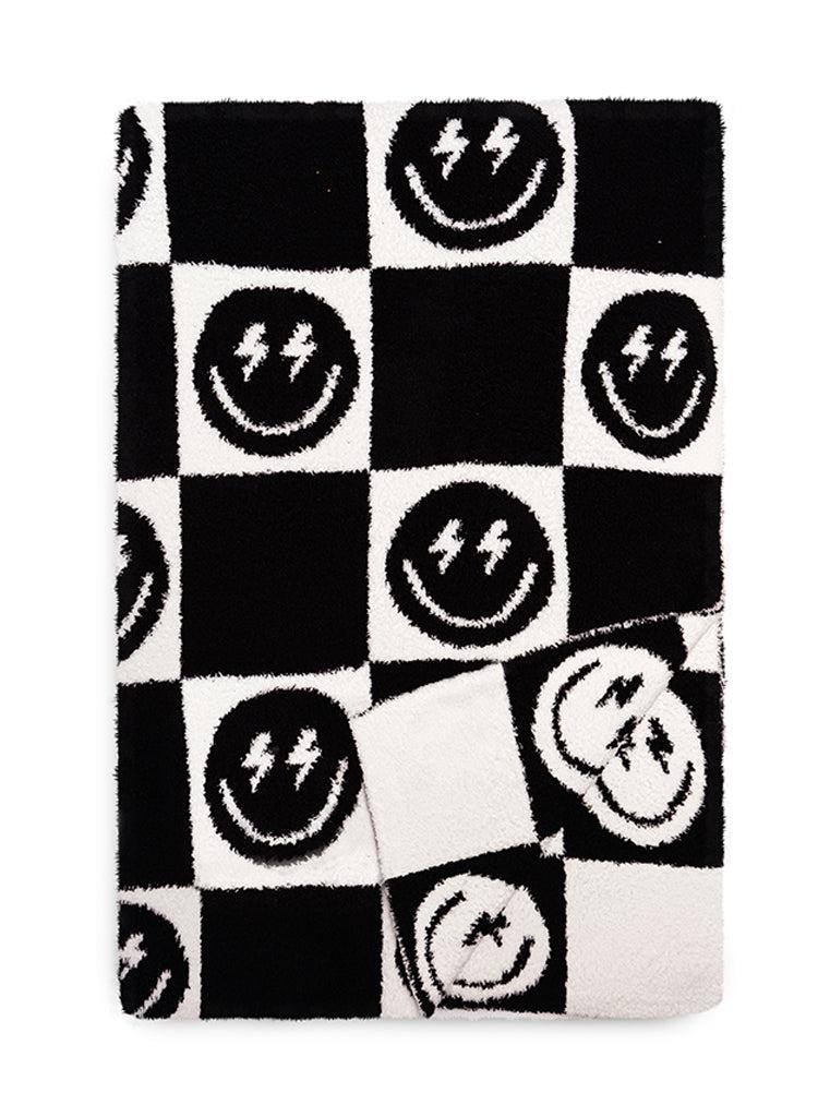 living royal Black Bolt Smile Blanket