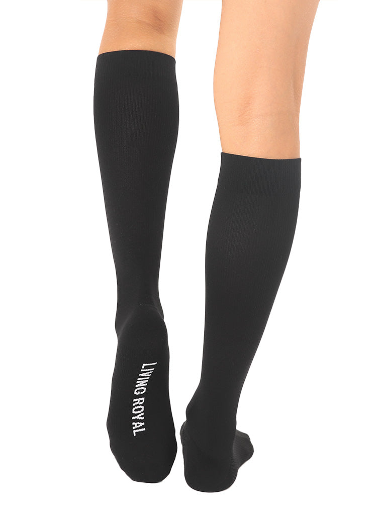Living Royal Black Compression Socks
