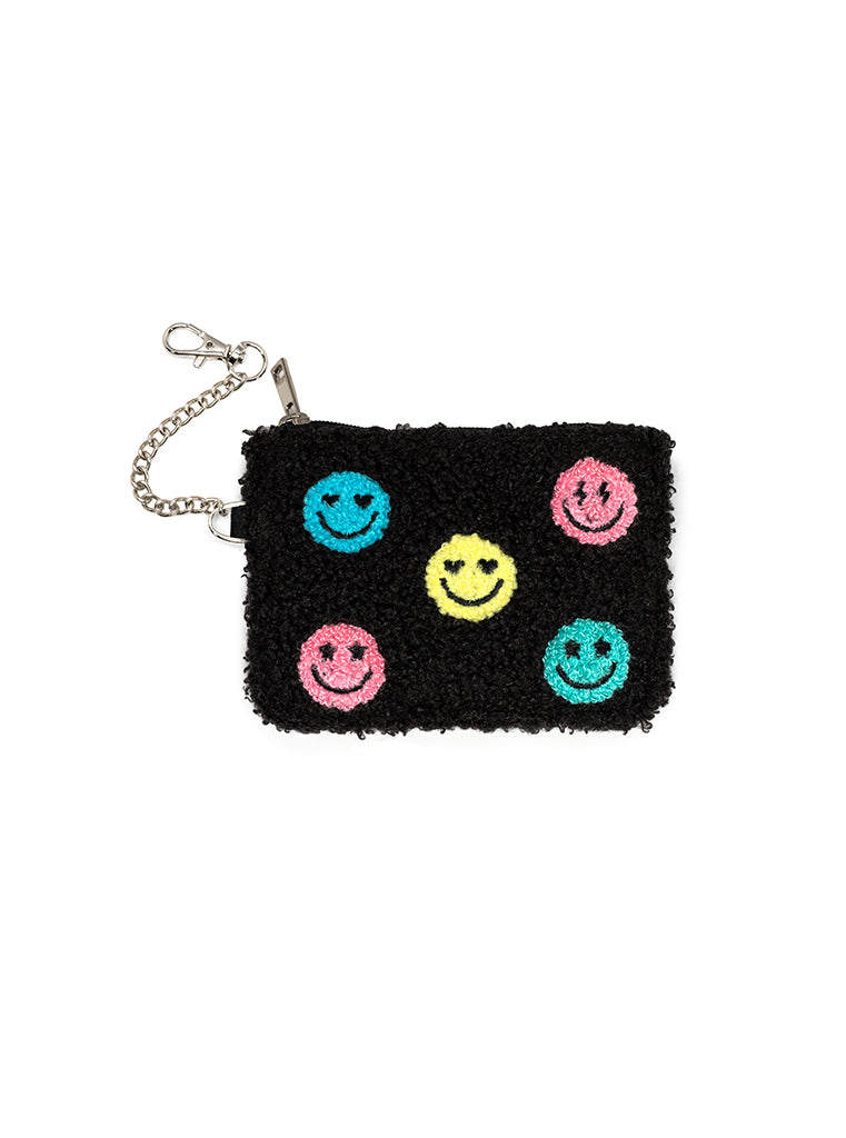 living royal Black Smile Key Chain Pouch