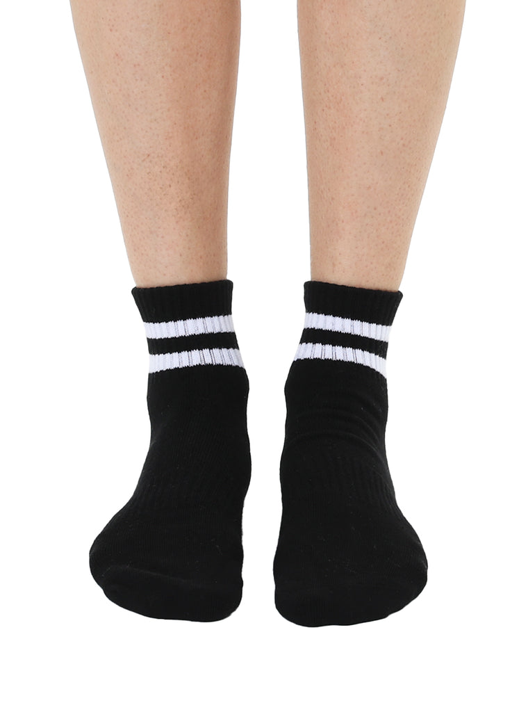 Living Royal Black Stripe Grip Socks