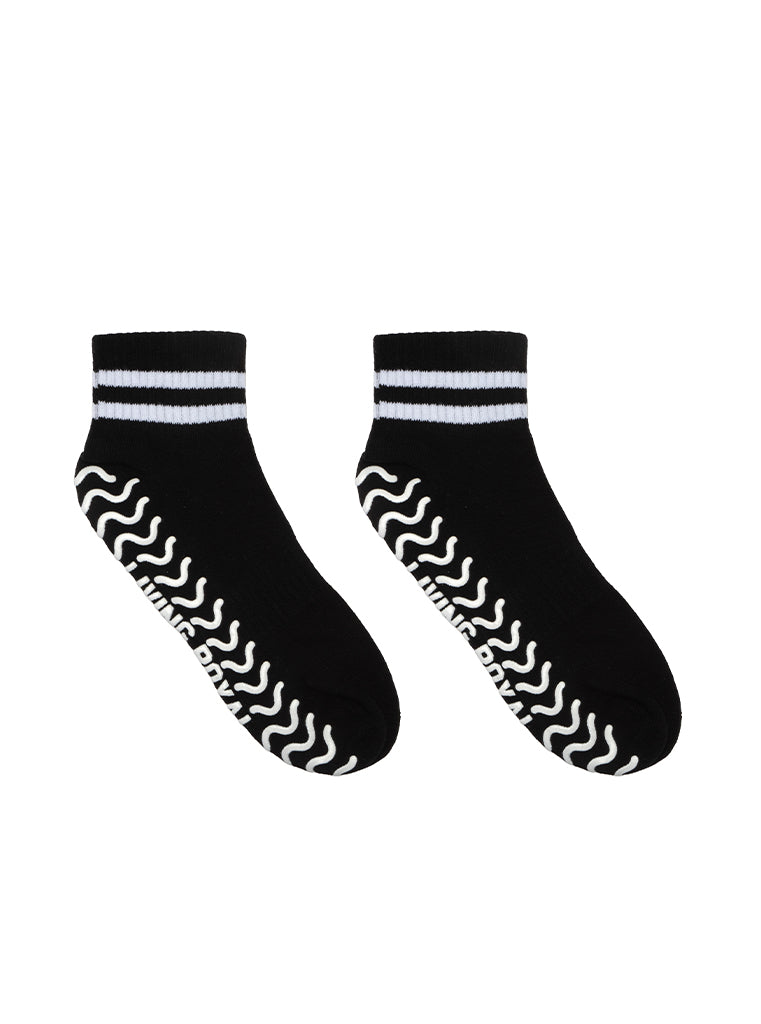 Living Royal Black Stripe Grip Socks