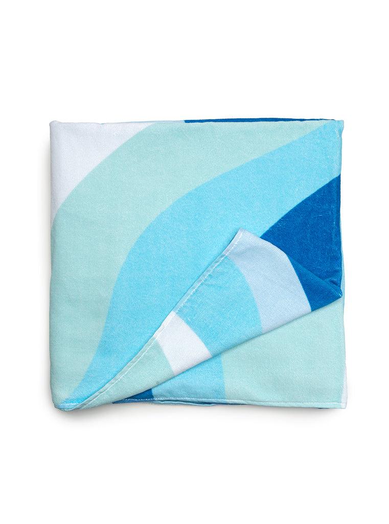 Living Royal Blue Wave Pool Towel
