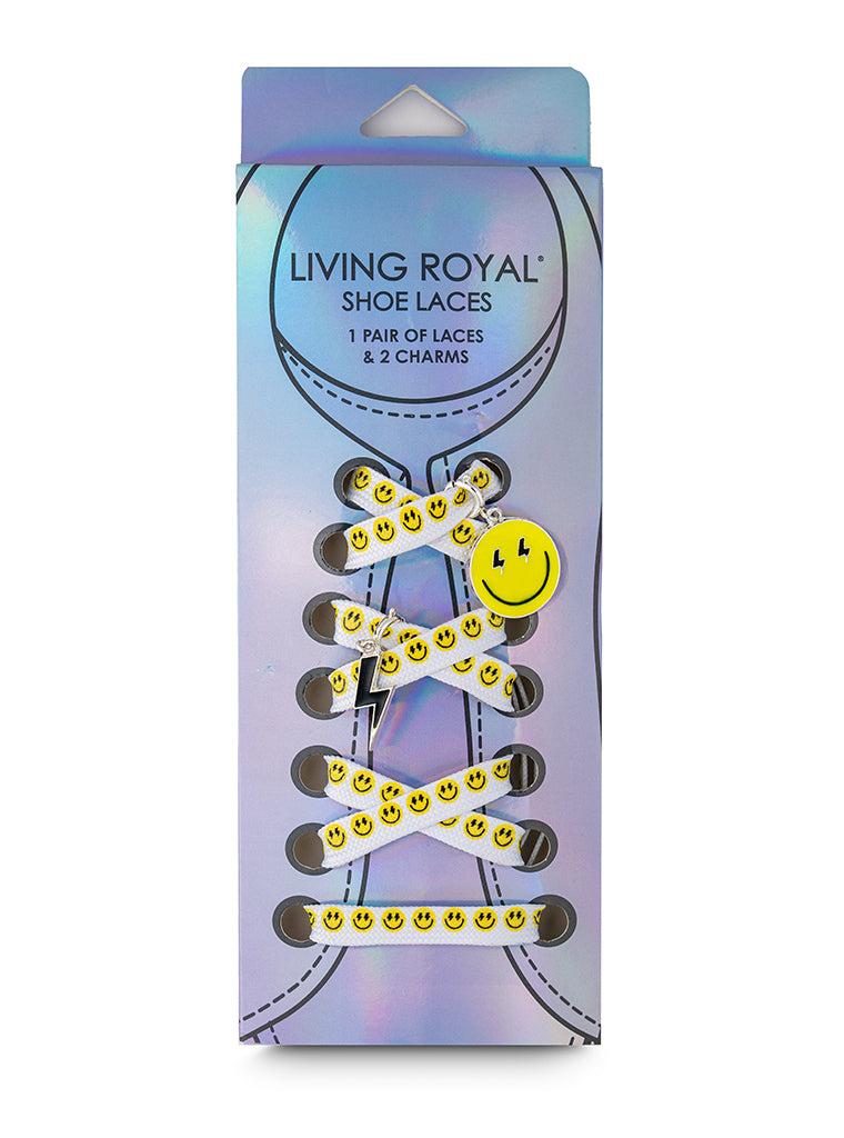 living royal Bolt Happy Shoelaces + Charm Set