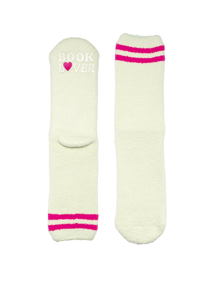 Living Royal Book Lover Fuzzy Crew Socks