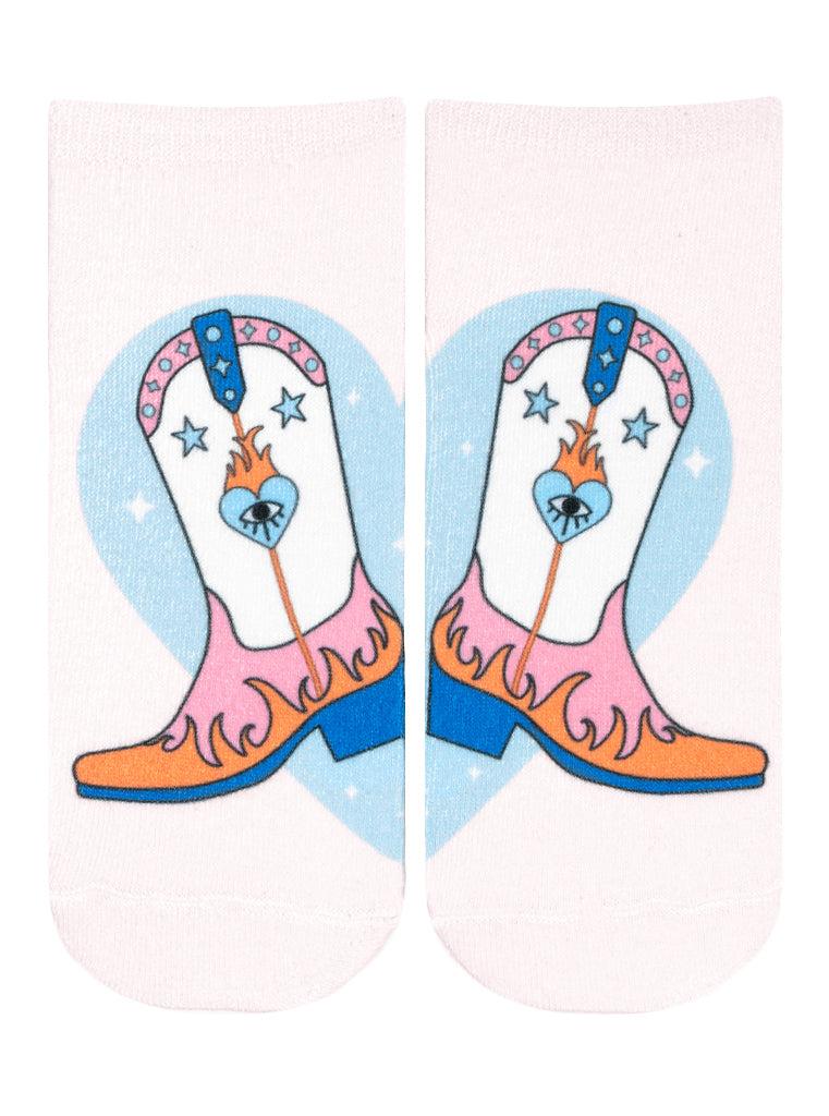 living royal Boot Heart Ankle Socks