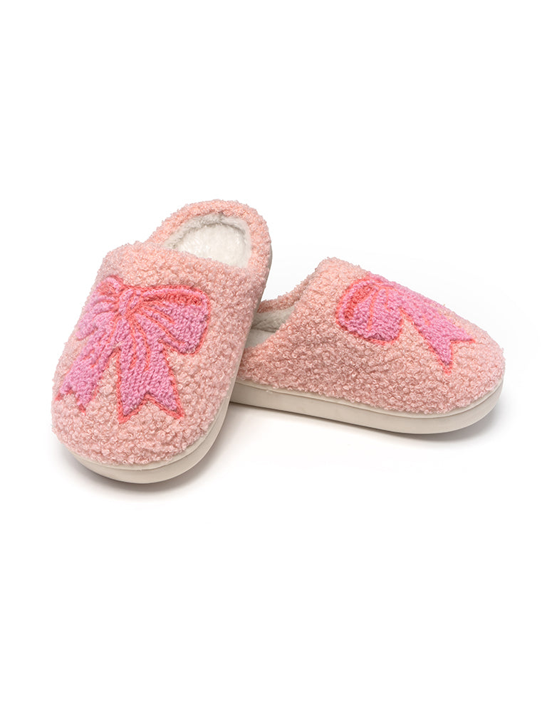Living Royal Bows Kids Slippers
