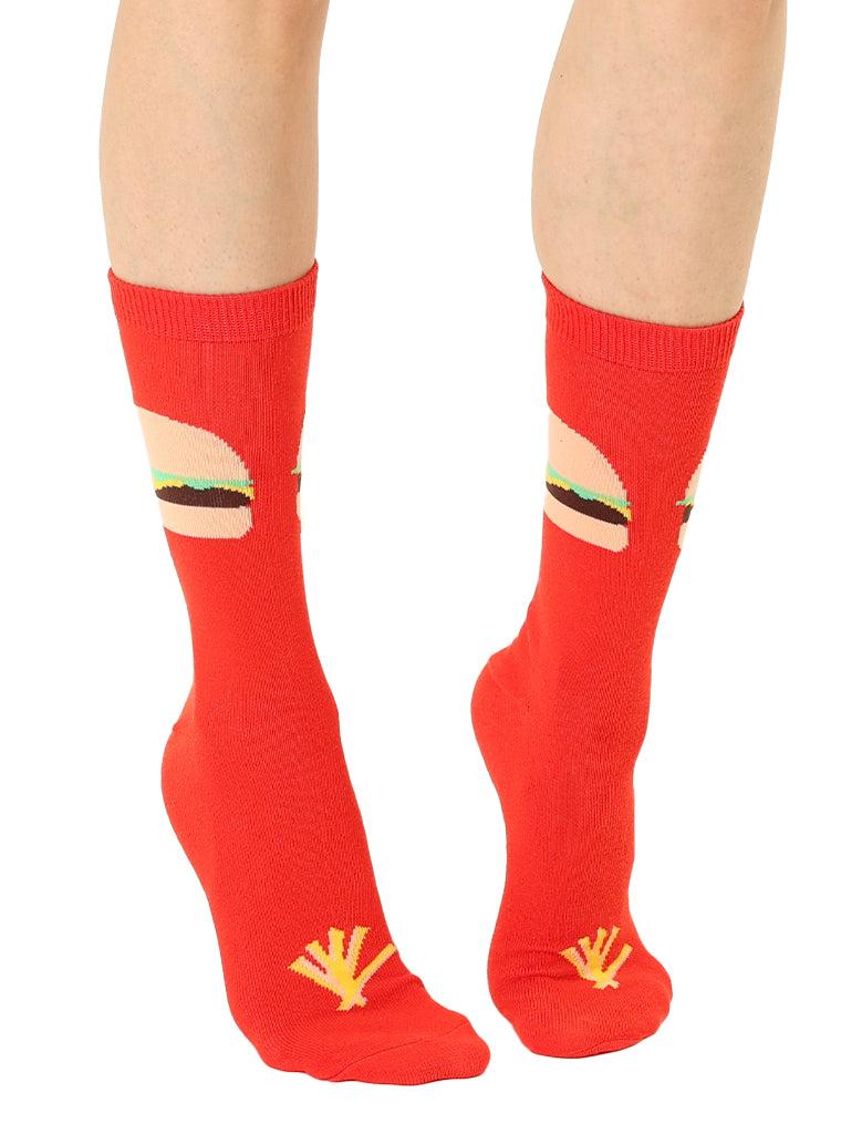 Living Royal Burger 3D Crew Sock