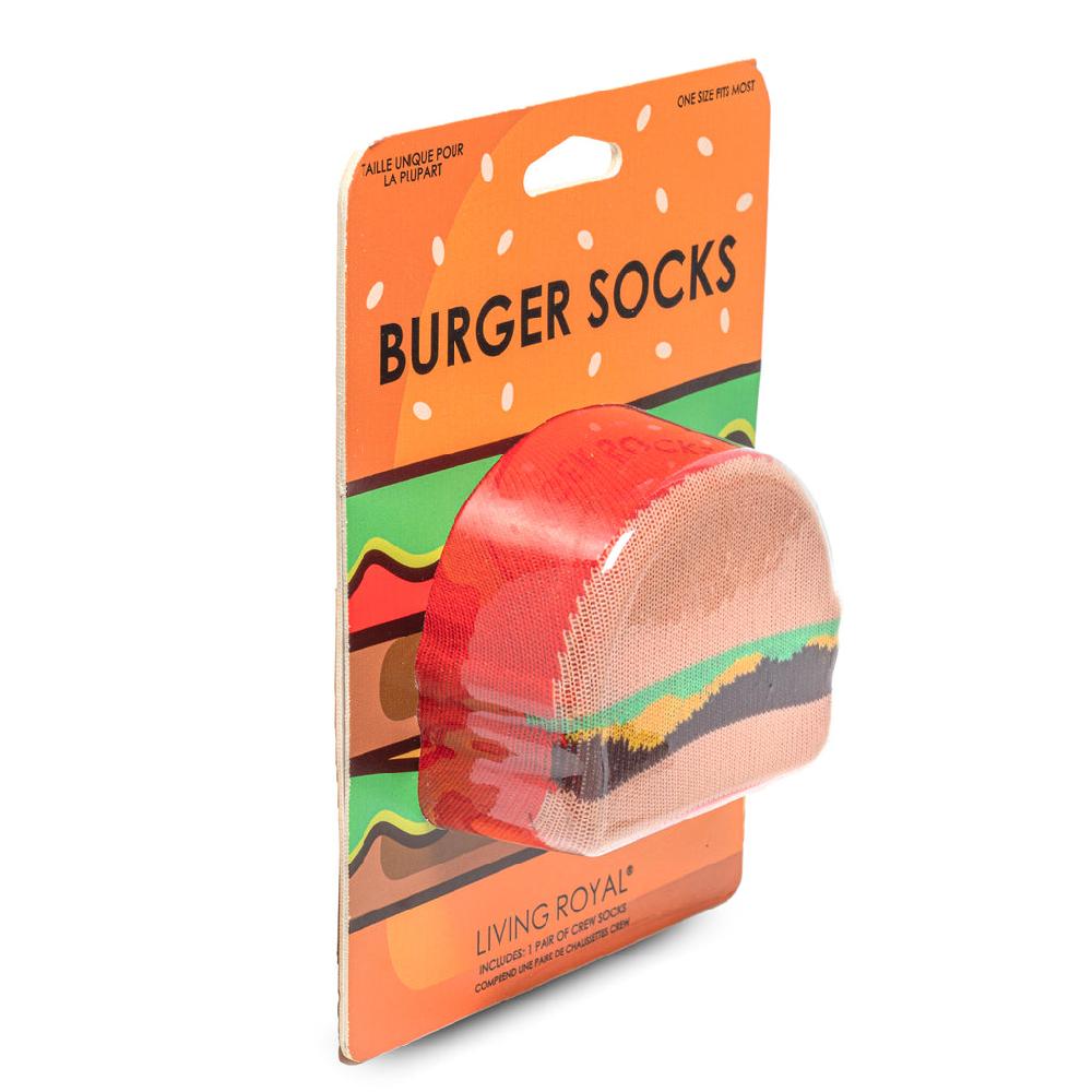 Living Royal Burger 3D Crew Sock