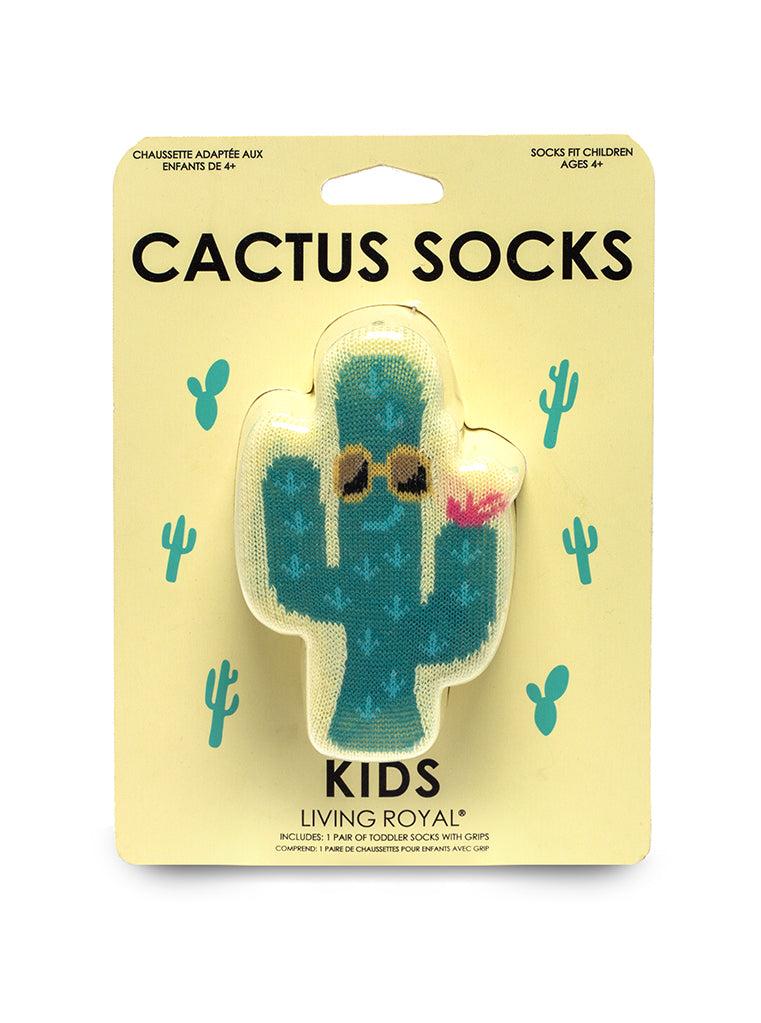 living royal Cactus 3D Kids Crew Sock