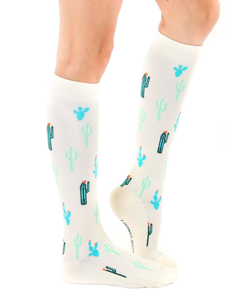 Living Royal Cactus Compression Socks