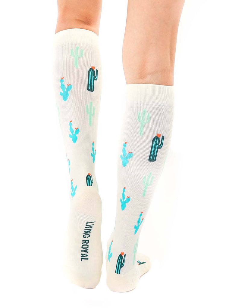 Living Royal Cactus Compression Socks