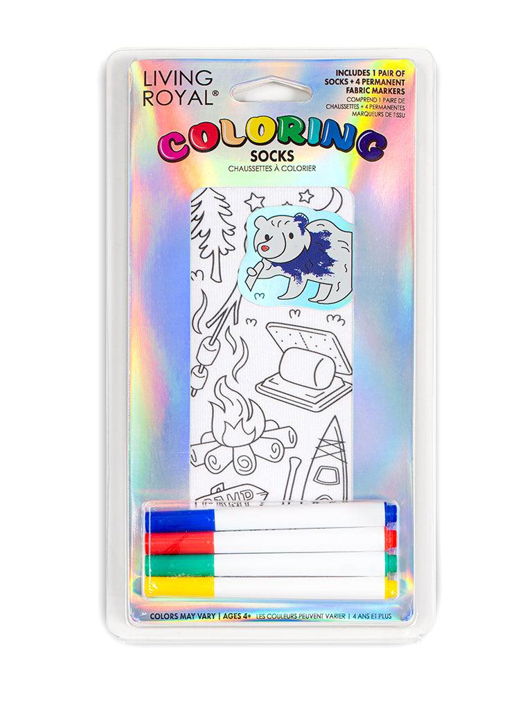 living royal Camping Coloring Sock