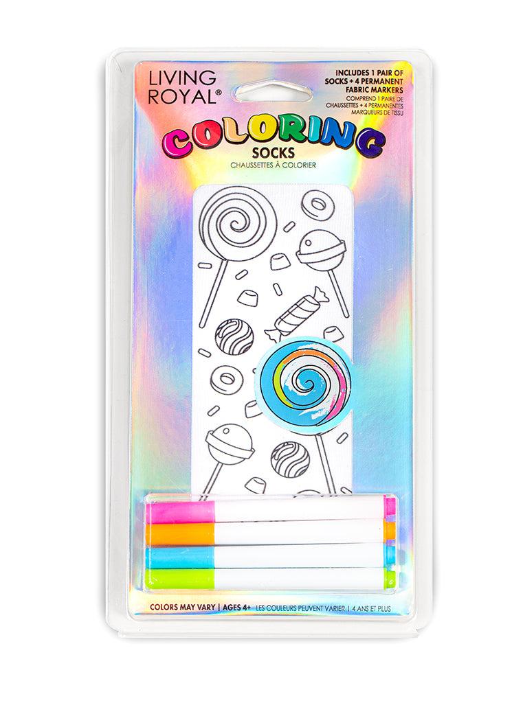 living royal Candy Explosion Coloring Sock