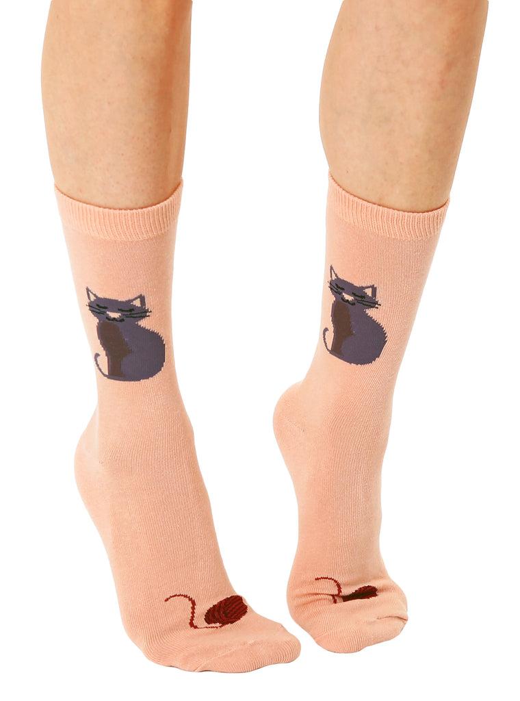Living Royal Cat 3D Crew Sock