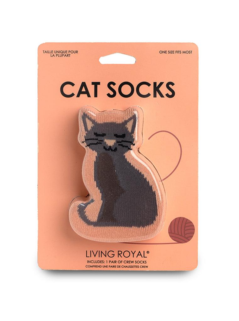 living royal Cat 3D Crew Sock