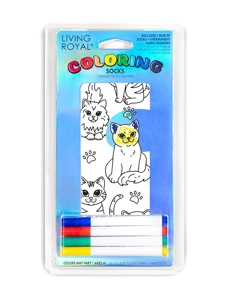 living royal Cat Days Coloring Socks