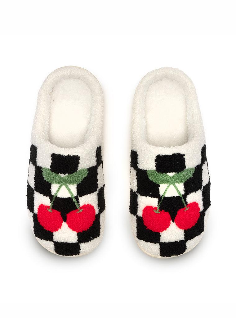 living royal Checker Cherries Slippers