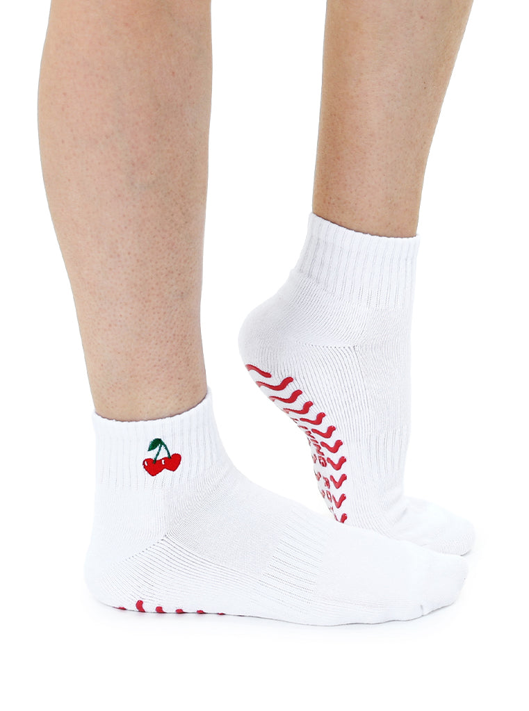 living royal Cherry Grip Socks