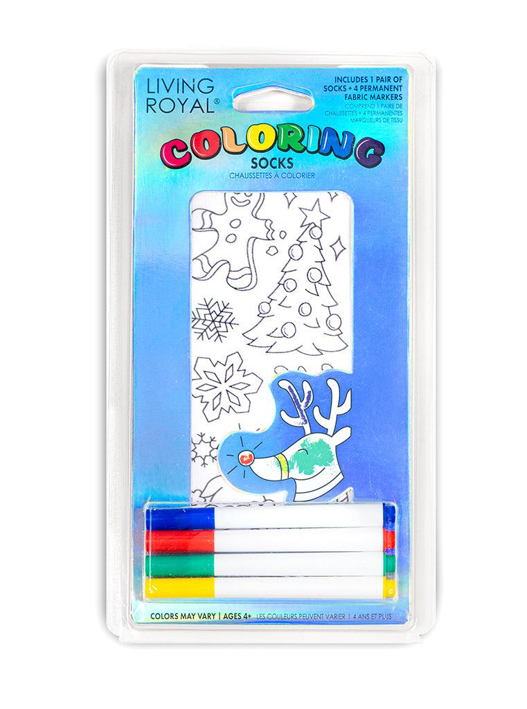 living royal Christmas Coloring Sock