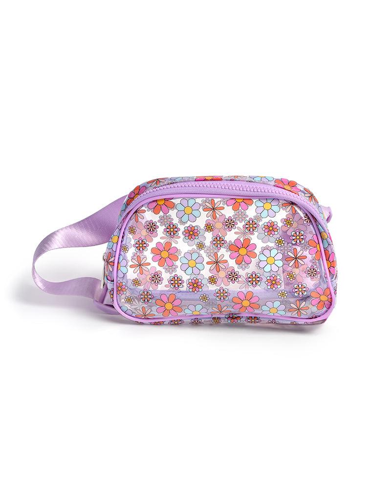living royal Clear Flower Belt Bag