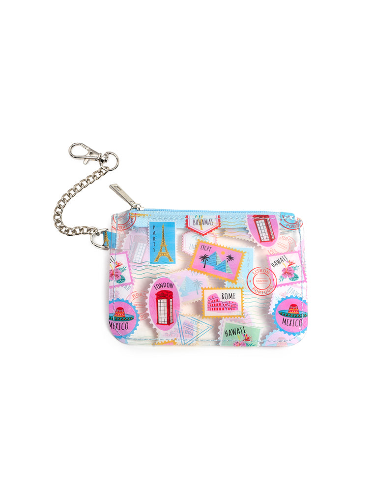 living royal Clear Passport Key Chain Pouch