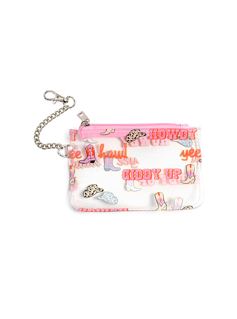 living royal Clear Rodeo Key Chain Pouch
