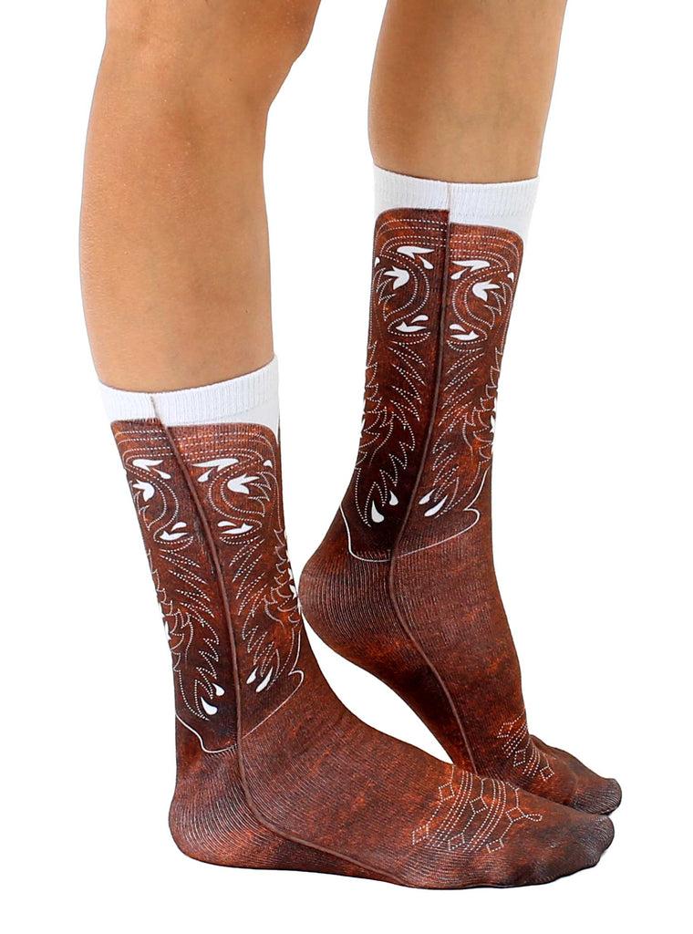 Living Royal Cowboy Boot Crew Socks