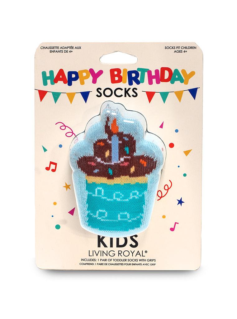 living royal Cupcake Birthday 3D Kids Crew Sock