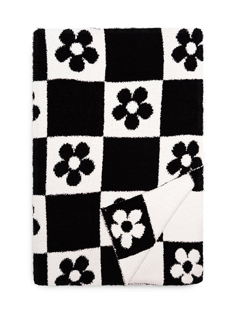 living royal Daisy Checker Blanket