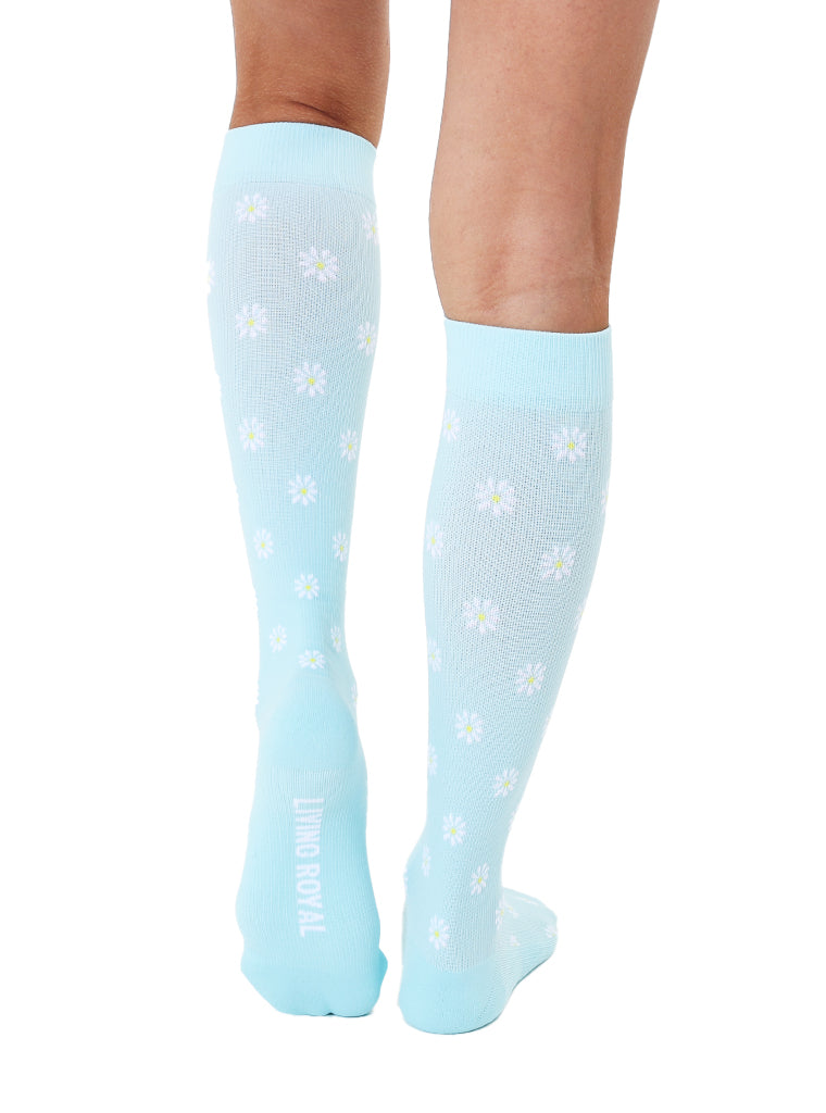 Living Royal Daisy Compression Socks
