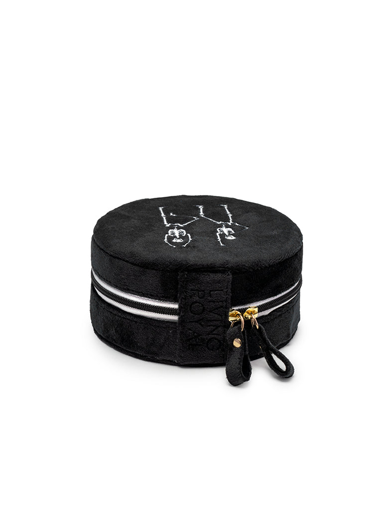 Living Royal Dancing Skull Jewelry Zip Case