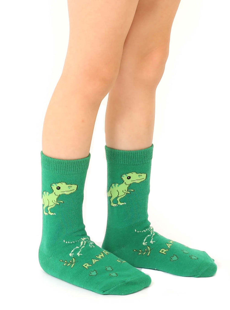 Living Royal Dino 3D Kids Crew Sock