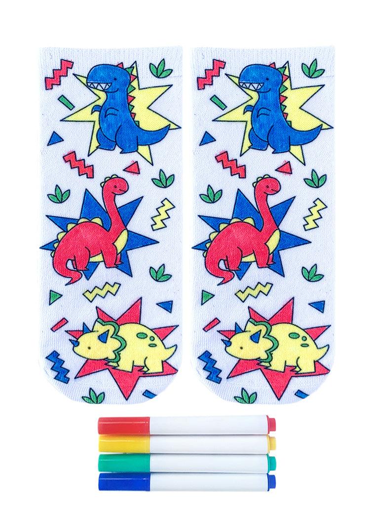 Living Royal Dino Daze Coloring Sock