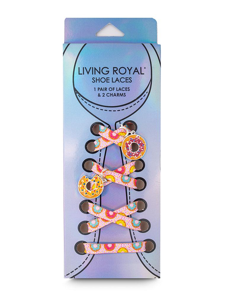 living royal Donut Shoelaces + Charm Set