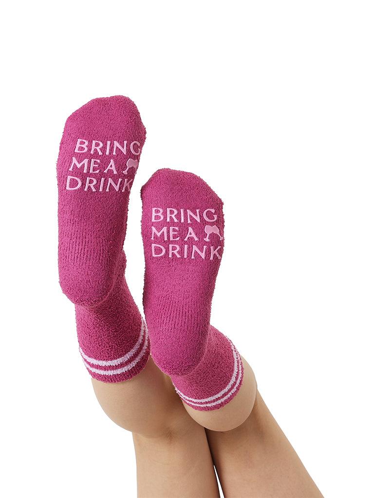 living royal Drink Fuzzy Crew Socks