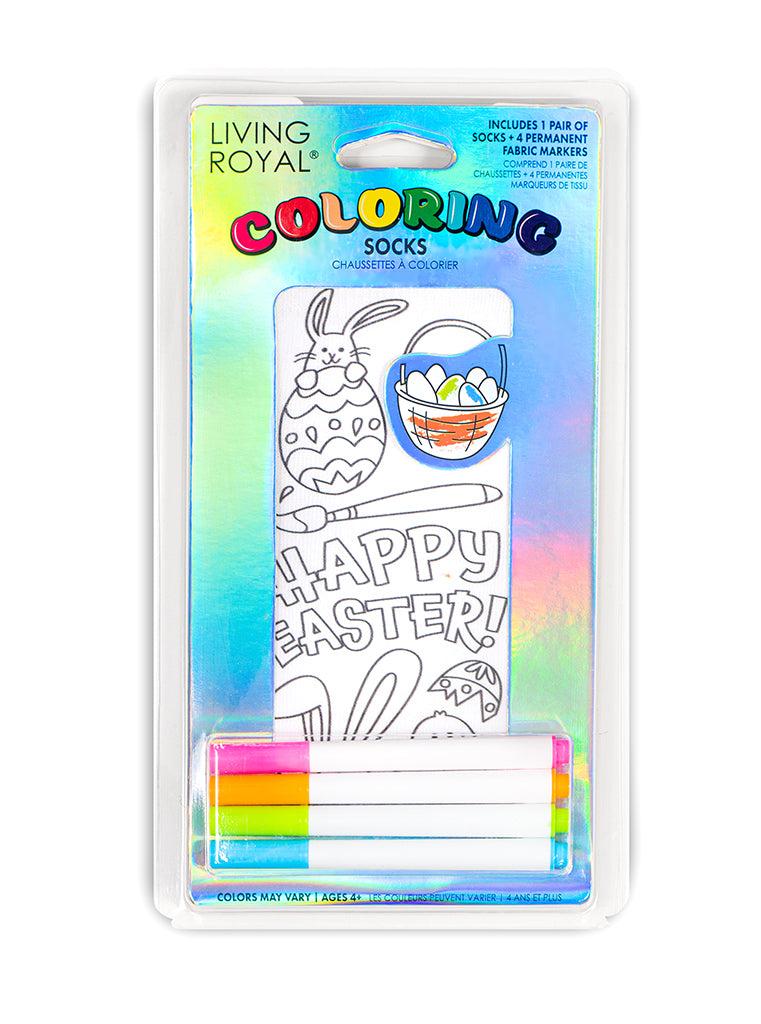 living royal Easter Coloring Sock