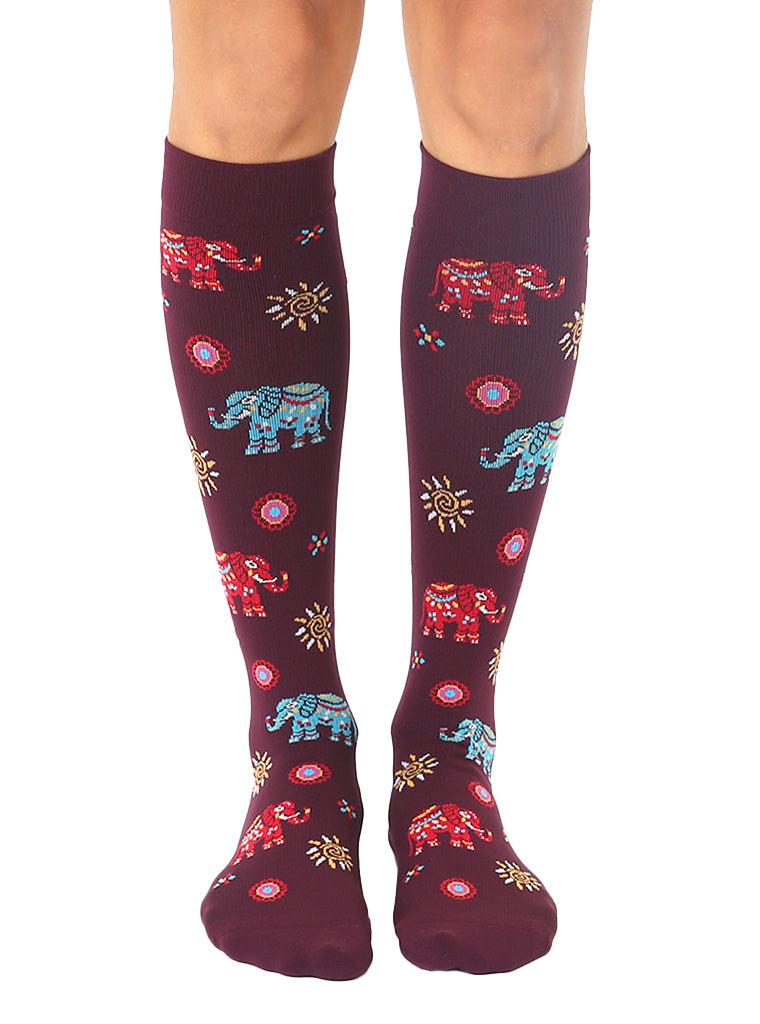 living royal Elephant Compression Socks