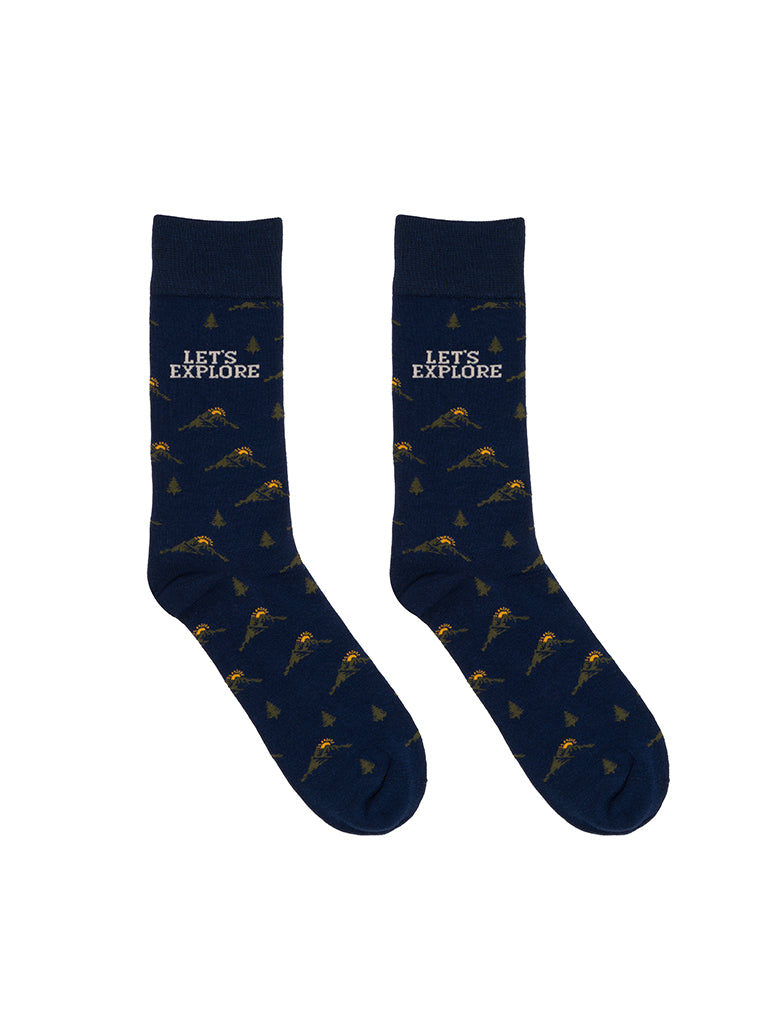 Living Royal Explore Mens Bamboo Crew Socks