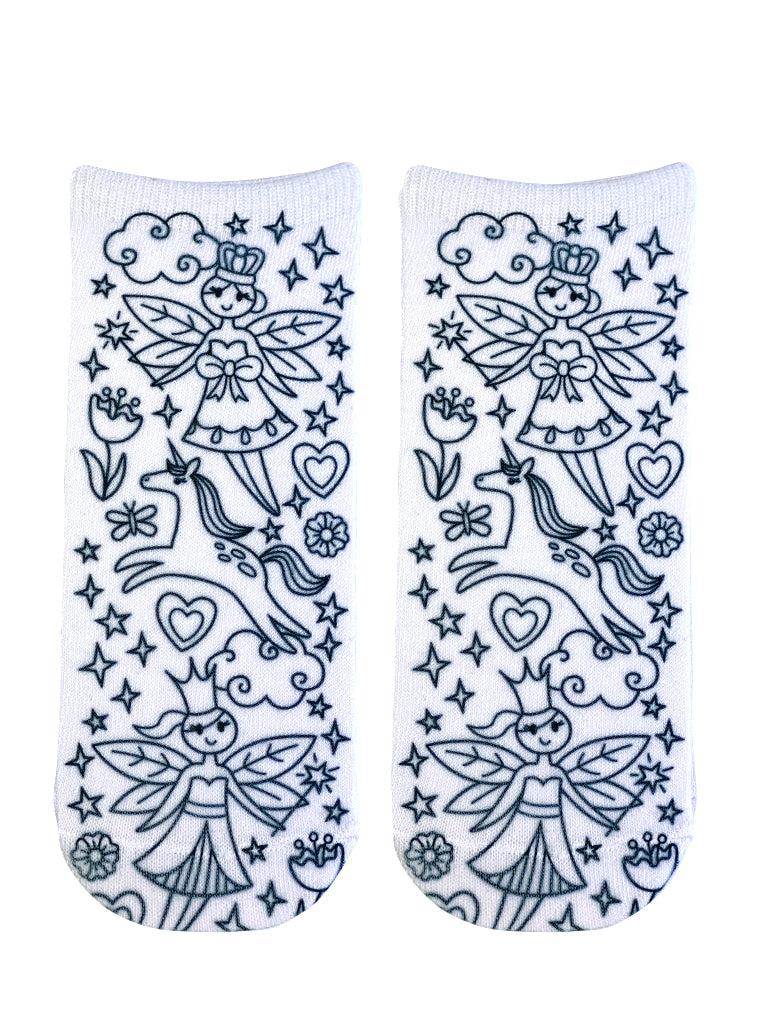 Living Royal Fairy Princess Coloring Sock