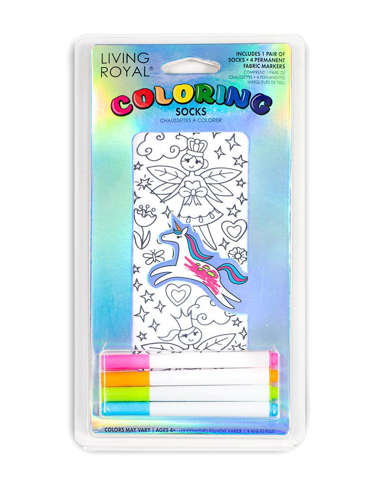 living royal Fairy Princess Coloring Sock