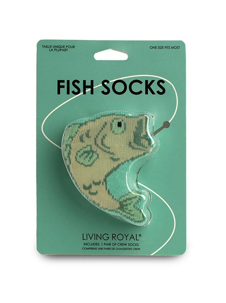 living royal Fish 3D Crew Sock