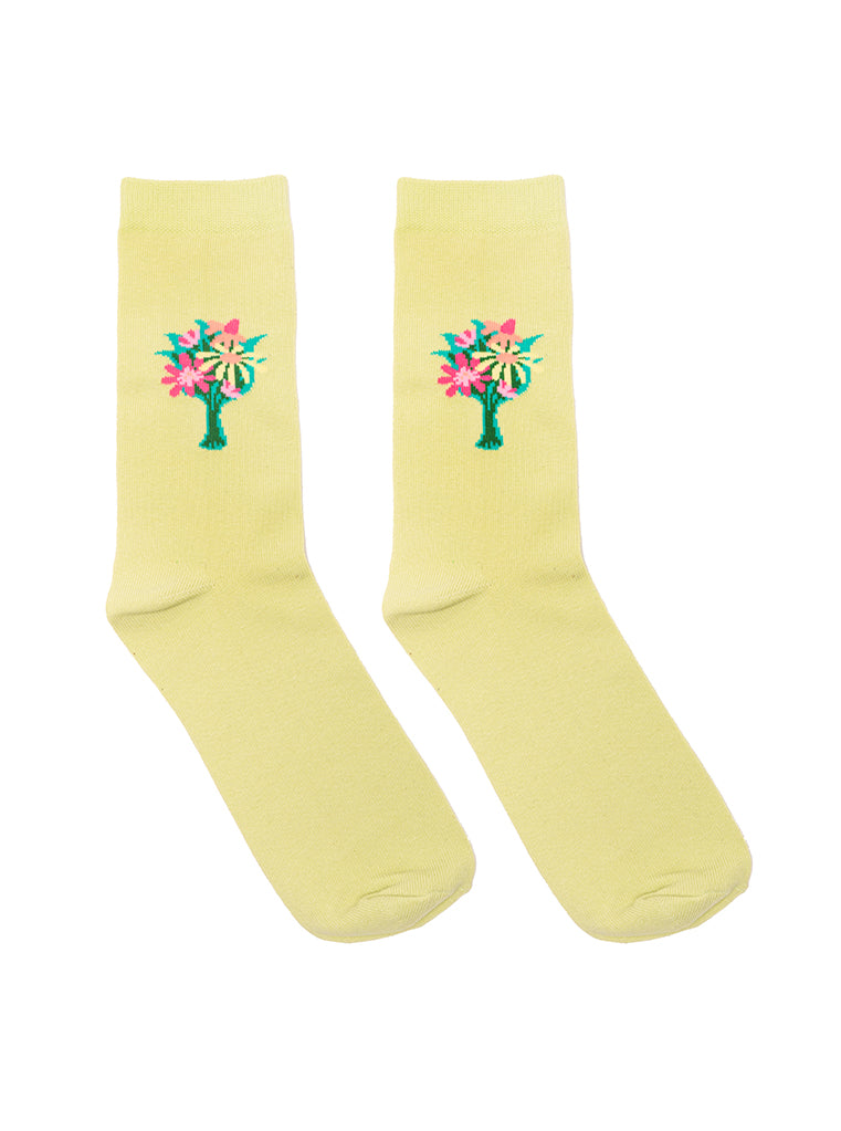 Living Royal Flowers 3D Crew Sock