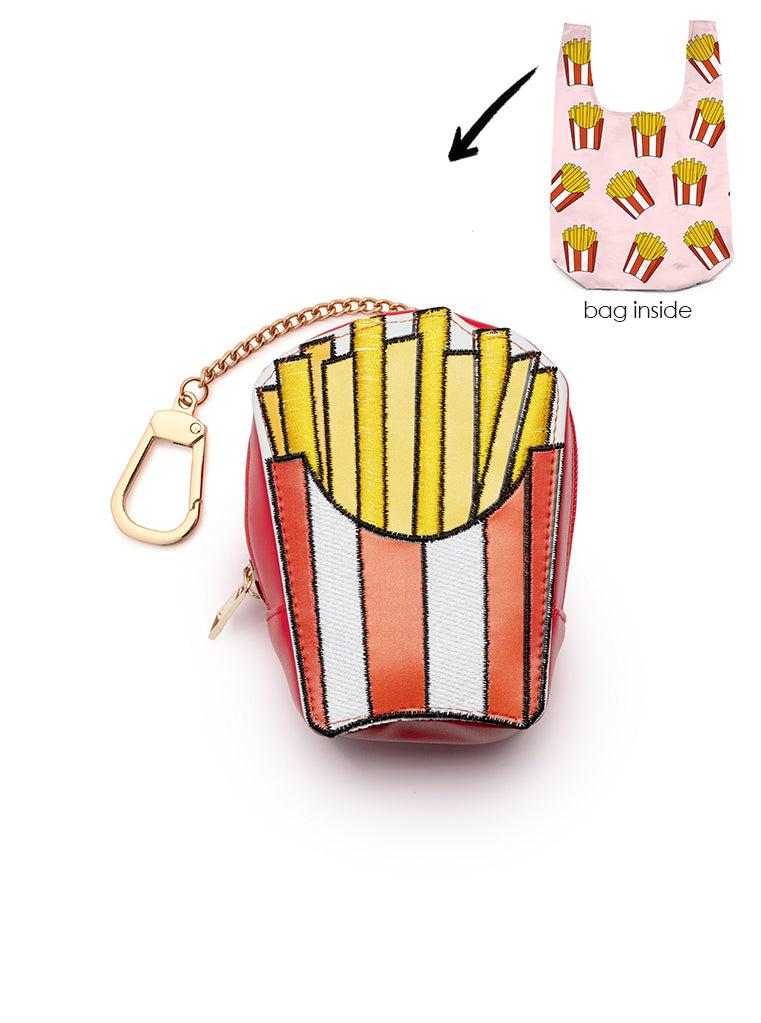 living royal Fries 2 in 1 Bag Charm + Shopper Bag